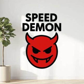 Sticker autocollant 😈 c'est juste que c'est rouge et qu'il y a écrit speed demon dessus décoration decostickerstore - VGNMGV