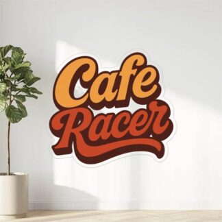 Autocollant Texte « Cafe Racer » stylisé décoration decostickerstore - YXZTTQ