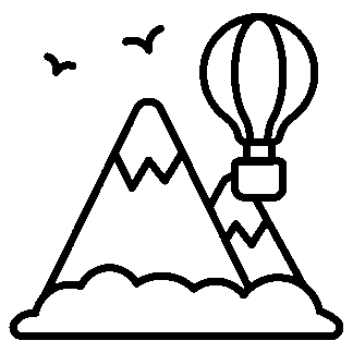 sticker autocollant montagne aventure SLP1K