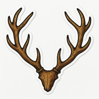 Autocollant bois de cerf décoration decostickerstore - ZZNHSE