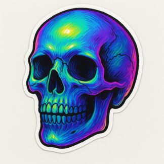 Autocollant crâne brillant décoration decostickerstore - HEHPJX