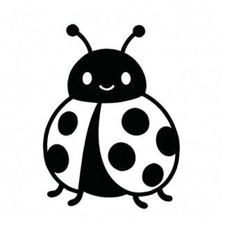 Sticker autocollant Coccinelle mignonne décoration decostickerstore - A61SCL