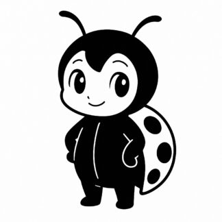 Sticker autocollant Coccinelle style personnage manga décoration decostickerstore - CVKPHI