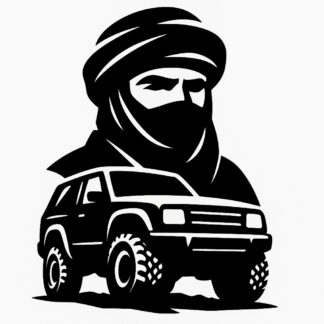 Sticker autocollant Touareg emblème rallye 4x4 décoration decostickerstore - RQ86RB