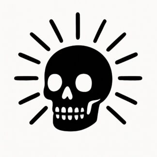 Sticker autocollant crâne brillant décoration decostickerstore - GDJEAI