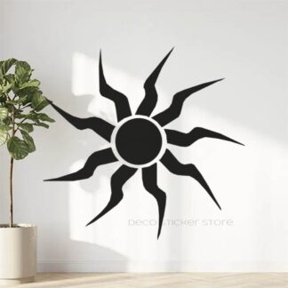 Sticker autocollant soleil tribal