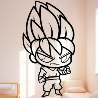 Sticker autocollant dragon ball Goku Super Saiyan