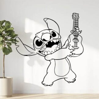 Sticker autocollant Stitch ukulele