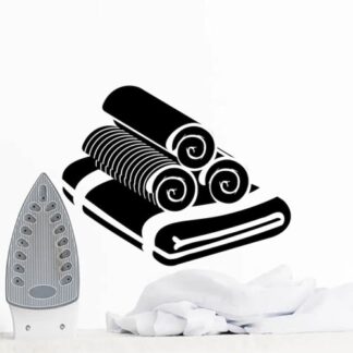Sticker Autocollant serviettes buanderie  BU200685