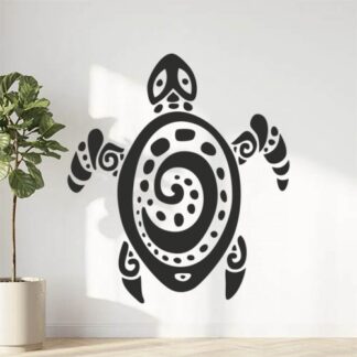 Sticker Autocollant Tortue Tribale