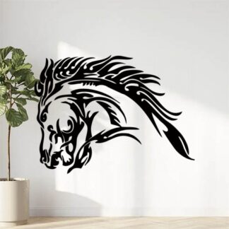 Sticker Autocollant tribal Cheval