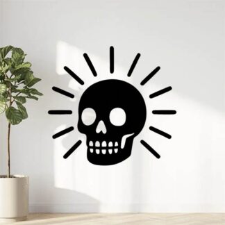 Sticker autocollant crâne brillant décoration decostickerstore - GDJEAI