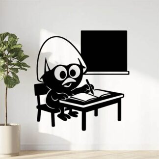 Sticker autocollant Calimero à l’école décoration decostickerstore - HGJG4Y
