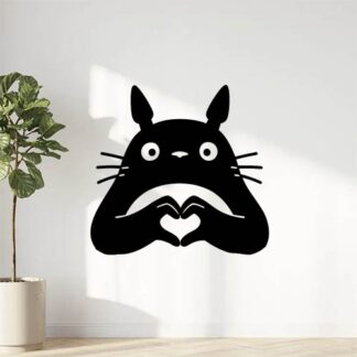 Sticker autocollant Totoro Coeur avec les doigts décoration decostickerstore - 2OPPZC