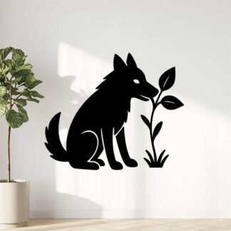 Sticker autocollant Loup végétarien décoration decostickerstore - PBWRUZ
