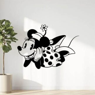 Sticker autocollant souris vintage