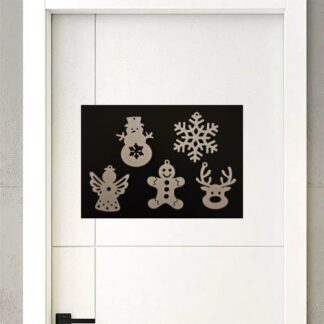 3D lot 5 décorations de noël en PLA SOKKR