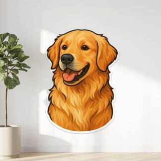 Autocollant Golden Retriever décoration decostickerstore - UYUN6Z