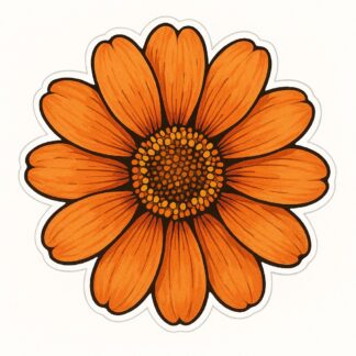 Autocollant Grande fleur pétales décoration decostickerstore - H3PYZZ