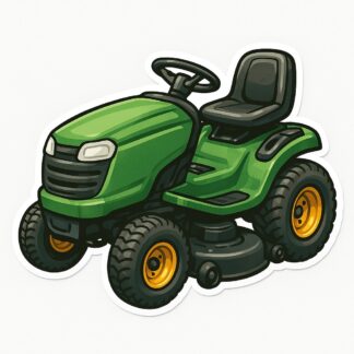 Autocollant tracteur de pelouse décoration decostickerstore - HWWZX7