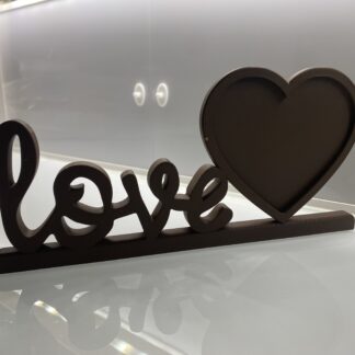 3D cadre photo love Coeur couleur au choix FU3EU