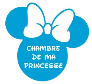 3D plaque de porte Minnie prénom