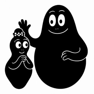 Sticker autocollant Barba truc et barbapapa décoration decostickerstore - 2XMVZF