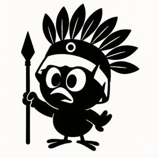 Sticker autocollant Calimero en costume de chef indien décoration decostickerstore - JD98XV