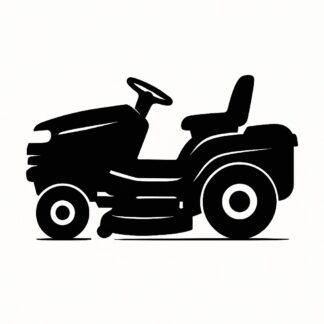 Sticker autocollant Tracteur à gazon noir décoration decostickerstore - 5EPIRK