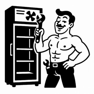 Sticker autocollant homme réparateur de chambre froide sexy et drôle décoration decostickerstore - LZGA8O