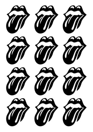 Planche 12 stickers Rolling Stones N62KQ