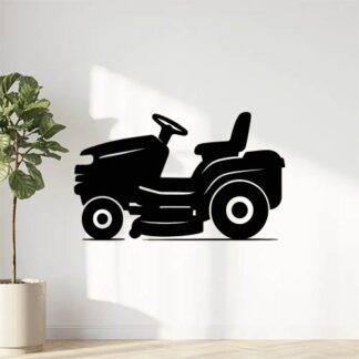 Sticker autocollant Tracteur à gazon noir décoration decostickerstore - 5EPIRK