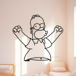 Sticker autocollant Omer Simpson motivé