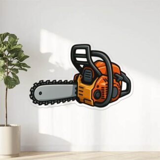Autocollant tronçonneuse décoration decostickerstore - D5G2N8
