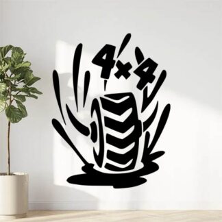 Sticker Autocollant 4x4 Roue Splash