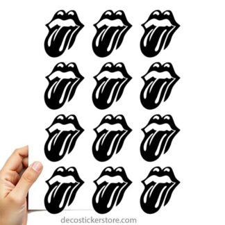 Planche 12 stickers Rolling Stones N62KQ