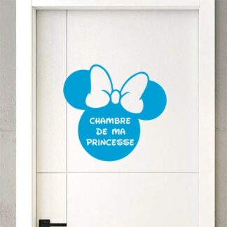 3D plaque de porte Minnie prénom