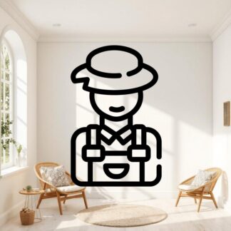 sticker autocollant Plante jardinier paysagiste SSA9X