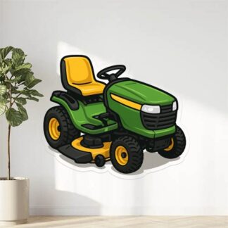 Autocollant tracteur de pelouse décoration decostickerstore - XFGIOK