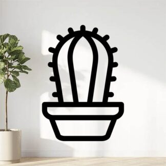 sticker autocollant cactus plante fleur XKQZG