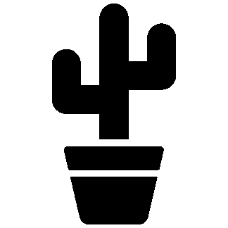 sticker autocollant cactus plante fleur HJ9SC