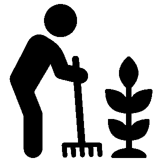 sticker autocollant Plante jardinier paysagiste UOO52