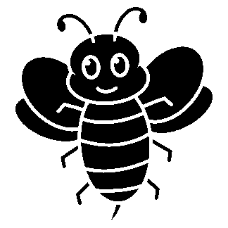 sticker autocollant abeille insecte K1V72