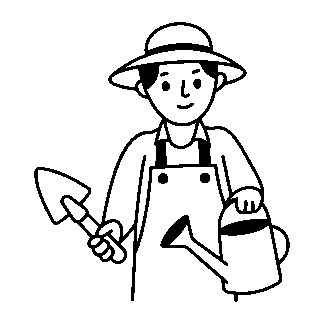 sticker autocollant Plante jardinier paysagiste UOKQ5