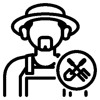 sticker autocollant Plante jardinier paysagiste 82Z4B