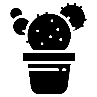 sticker autocollant cactus plante fleur TOADP