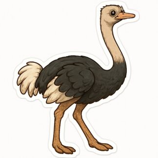 Autocollant Autruche décoration decostickerstore - BYS4WL