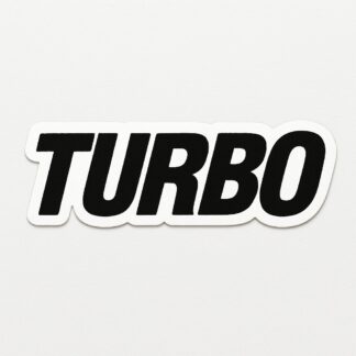 Autocollant J'ai besoin d'un autocollant disant TURBO en noir. décoration decostickerstore - 2XGZVA