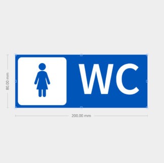 Signalétique plaque 3D wc toilettes NK39E