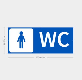Signalétique plaque 3D wc toilettes VFIYW